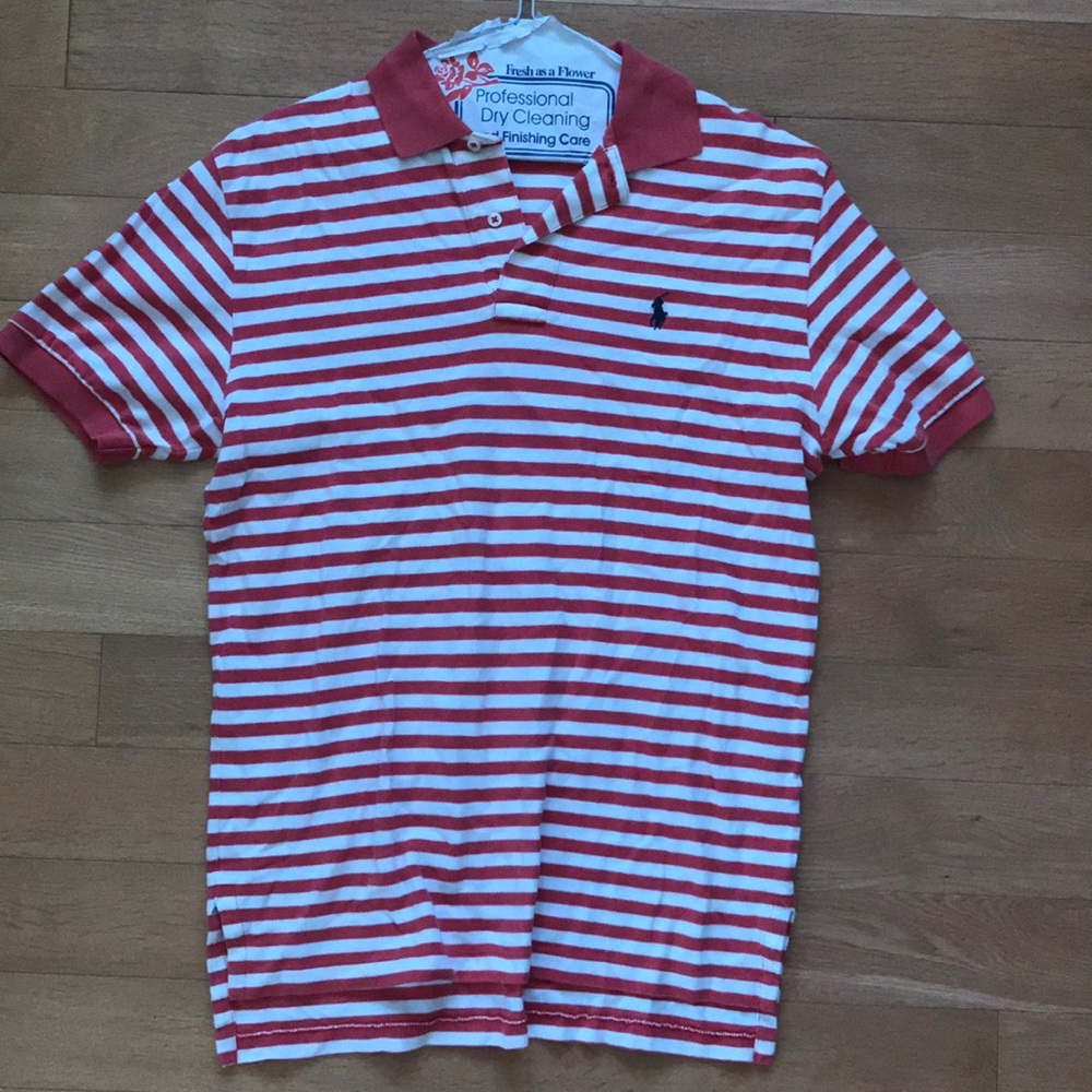 Red Striped Ralph Lauren Polo
